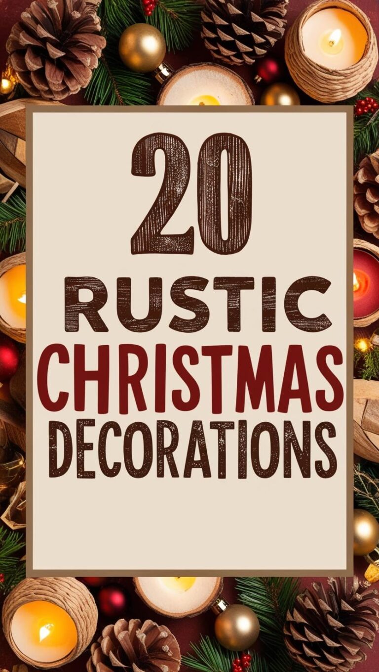 rustic Christmas decorations