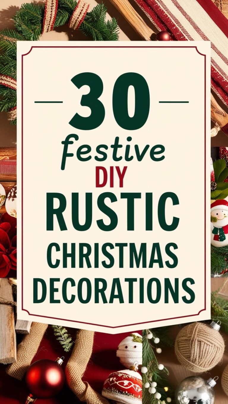 DIY Rustic Christmas Decorations