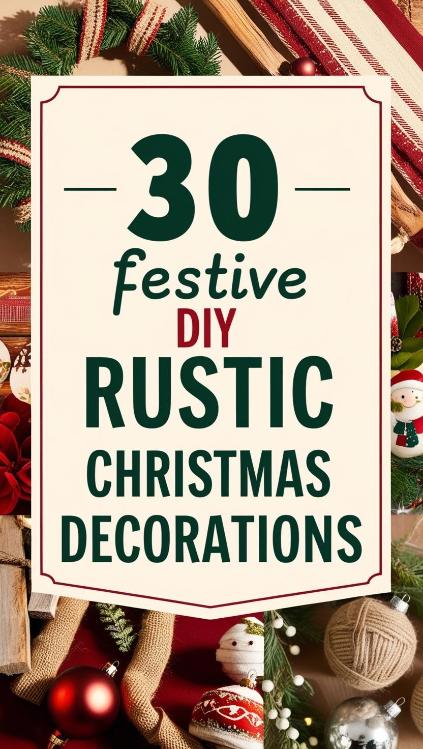 DIY Rustic Christmas Decorations